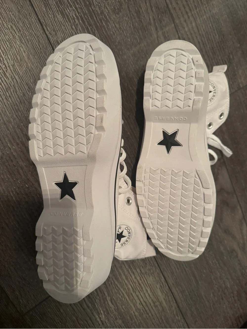 White Platform Converse